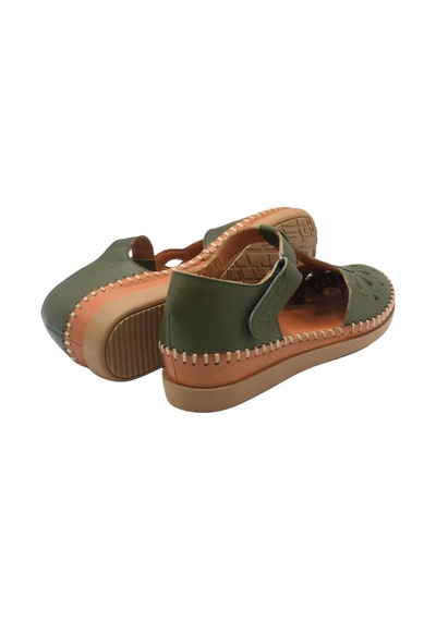 Kadın Comfort Deri Sandalet Yeşil 18793505y Yetişkin