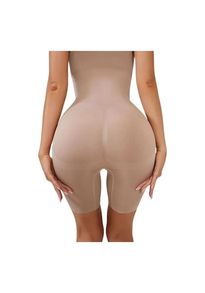Momslab Kadın Toparlayıcı 2 Beden Küçülten Tam Boy Tulum Korse Bej1