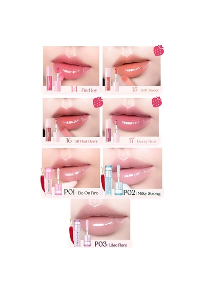 Mavi Simli Dudak Dolgunlaştırıcı Gloss Ink Glasting Lip Gloss P02 Milky Strong Diğer