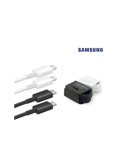 Samsung Uyumlu 25w Ve 45w Destekli Hızlı Type-c Şarj Kablosu 5amper Beyaz