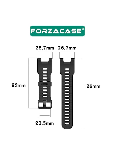 Forzacase Amazfit T-rex / T-rex Pro İle Uyumlu Silikon Kordon Kayış - Fc1237
