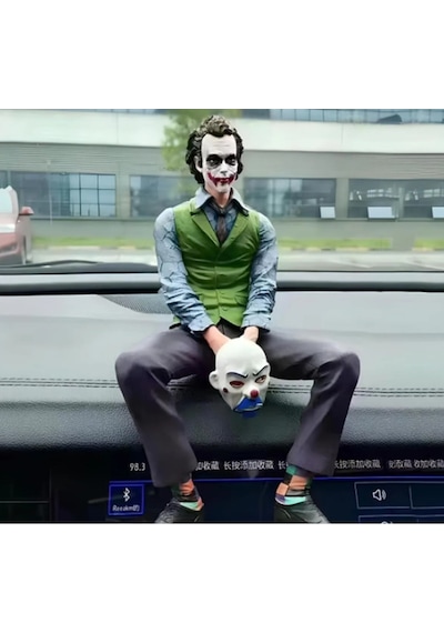 Joker Araba Figürü Aksesuarı Oturan Joker Model Dekorasyon Oyuncak Hediyelik Eşya