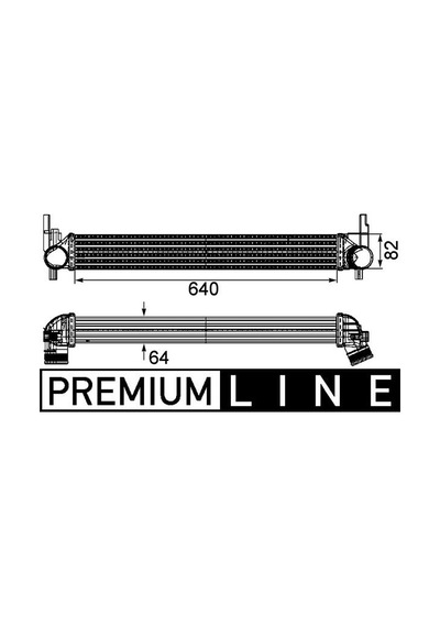 Mahle Cı165000p Turbo Radyatörü Intercooler Polo 09 Ibıza V-fabıa 10 1.2-1.4 640x82x64 6r0145805