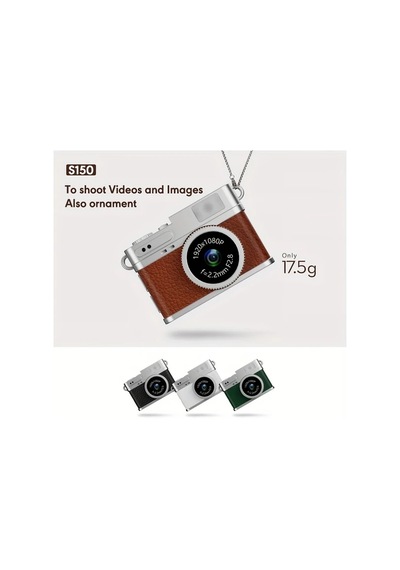 Lumaworld A Brown Mini Retro Kamera 8gb Hafıza Kartlı Taşınabilir Fotoğraf Video Çekim