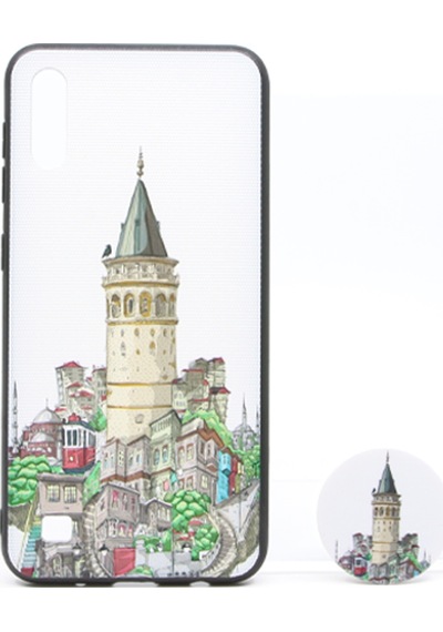 Nettech Samsung Galaxy A10 Uyumlu Desenli Popsocket Seri Arka