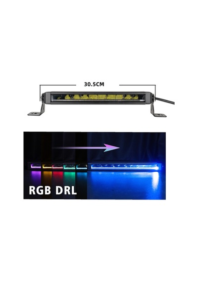 Space Offroad Sis Lambası 30,5 Cm Beyaz-sarı Gündüz Ledli 50w 12-36v Adet / Lass360