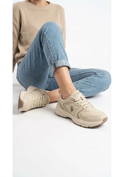 U.S. Polo Assn. Solen 6pr Bej Kadın Sneaker 102695865