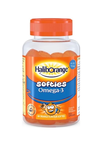 Haliborange Omega 3 Softies Portakal Aromalı Yumuşak Çiğnenebilir