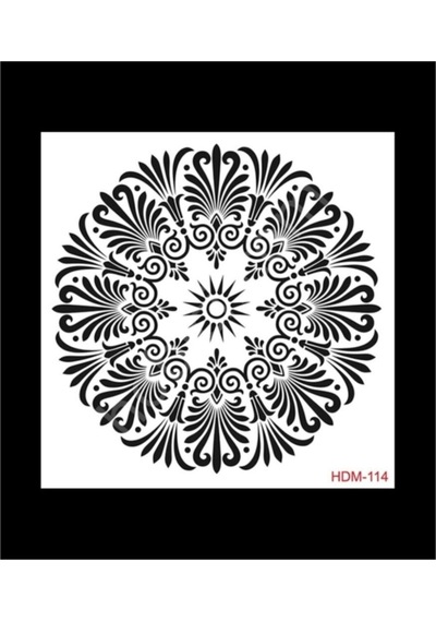 Hdm114 Home Dekor Stencil 25x25
