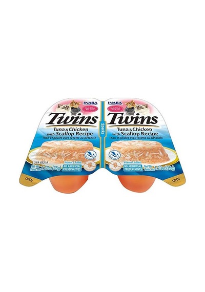 Twin Packs Ton Balıklı Deniz Taraklı ve Tavuklu Kedi Ödül Jölesi 35 G 2'li