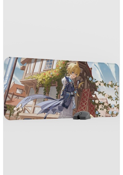 Mika Genshin Impact Anime Oyuncu V1 - 90x40 Xxl Gaming Mouse Pad Fare Altlığı