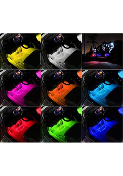 Ayak Altı Led Rgb 12 Ledli Sese Duarlı Led