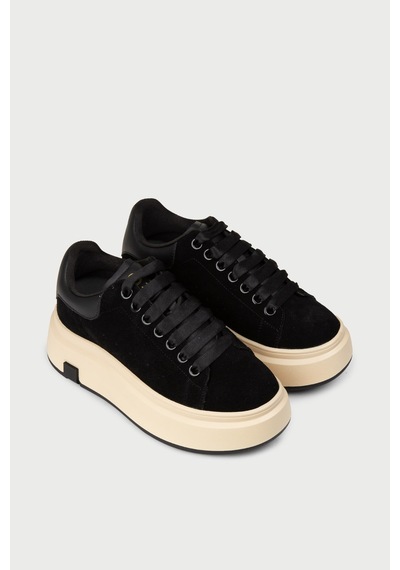 Deery Kadın Hakiki Süet Siyah Sneaker - 25361zsyhc01 Siyah