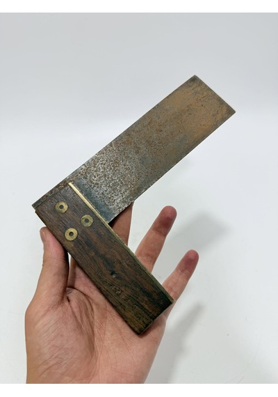 Antika Ahşap Marangoz Gönyesi 15cm 008