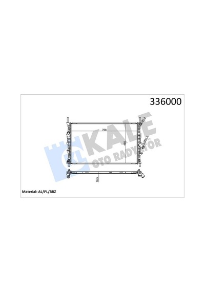 Kale 0222321ab Motor Su Radyatörü Transıt Tuorneo Custom V362 V363 2.2tdcı 100ps 125ps 135ps 140ps 155ps 12 Bk218005cc-1789645