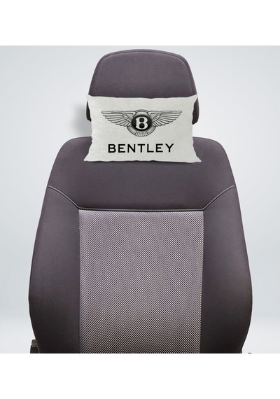 Bk Gift Bentley Tasarımlı Dikdörtgen Araç Koltuk Yastığı-1