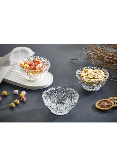Glassco Kristalize 12'li Cam Kase Çerezlik Sunumluk 150 Cc Kase