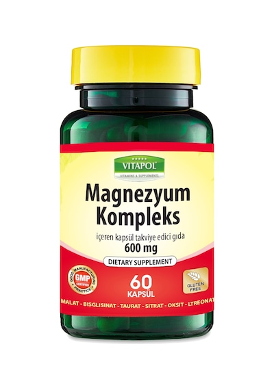 Vitapol Magnezyum Kompleks 600 mg 60 Kapsül