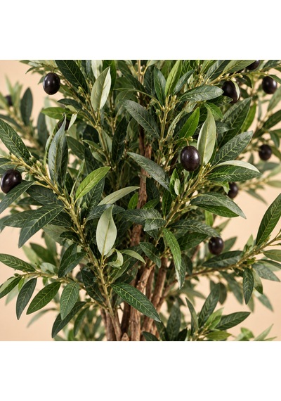 Yapay Zeytin Agacı 17o Cm Beyaz Küre Saksıda
