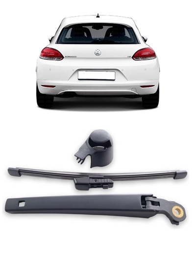 Vw Volkswagen Scirocco 2009-2018 Arka Cam Silecek Kolu Ve Süpürgesi Kapak Takım 1k8955707a