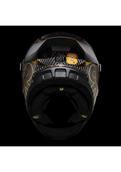 Ruroc At4.0 Track Titan Gold Kapalı Kask Siyah - Altın