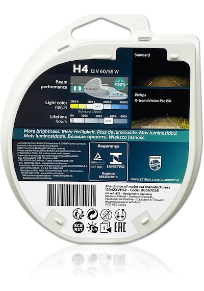 Philips H4 Ampul Xtreme Vision Pro150 X-treme +%150 Fazla Işık