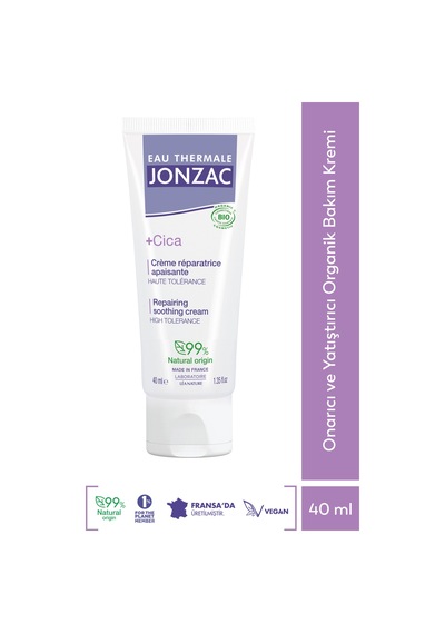 Eau Thermale Jonzac Cica Onarıcı ve Yatıştırıcı Organik Bakım Kremi 40ml