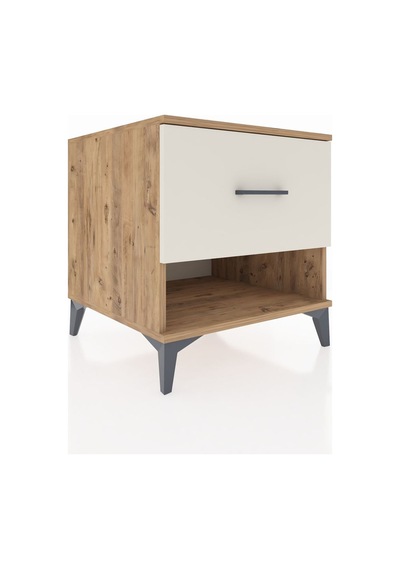 Kronos Komodin Tek Çekmeceli 60x59x64 Çam-aytaşı Çam