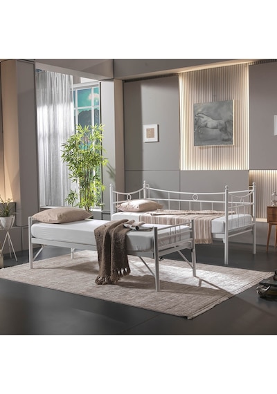 Bedliga Daily Yavrulu Daybed Tek-Çift Kişilik Metal Karyola