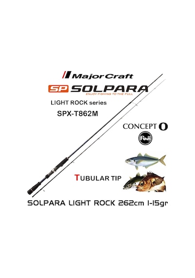 Major Craft Solpara SPX - T862M Tubular 262 CM 1 - 15 G 2P LRF Kamış