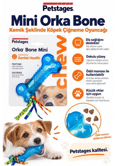 Petstages Mini Orka Bone Kemik Şeklinde Köpek Oyuncağı