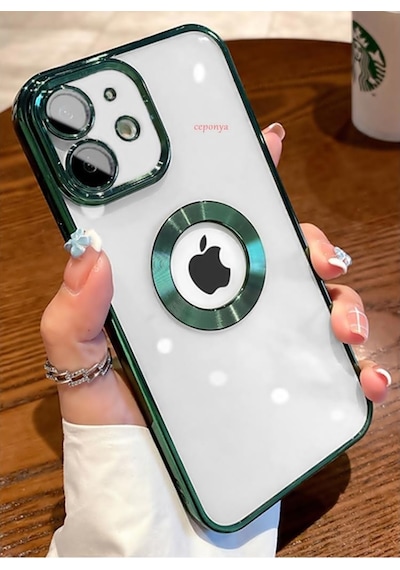 Apple Uyumlu iPhone 11 Kılıf Köşeleri Renkli Şeffaf Kamera Korumalı Silikon Lu (553804415)