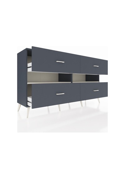 Hyperion Konsol 2 Raflı 4 Çekmeceli 176x44x99 Antrasit-aytaşı/antrasit Antrasıt/aytası - Antrasıt Hyperion Konsol 2 Raflı 4 Çekmeceli 176x44x99 Antrasit-aytaşı/antrasit Antrasıt/aytası - Antrasıt