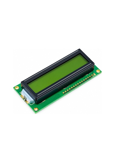 2x16 Lcd Yeşil Karakter Ekran Üstten Ve Alttan Pinli