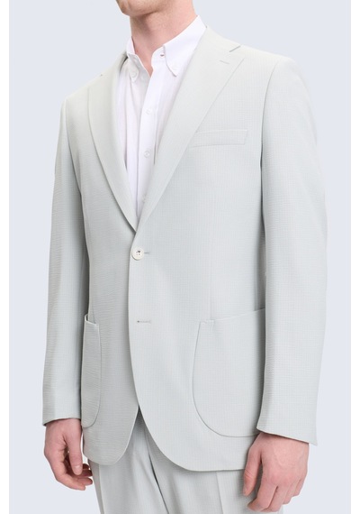 Hatemoğlu Yeşil Slim Fit Mono Yaka Casual Takım Elbise