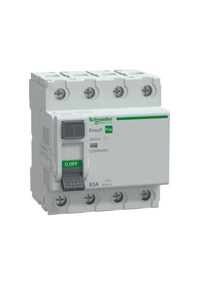 Ez9r69463-easy9 Pro Rccb 4p 63a 300ma Ac-type 415v