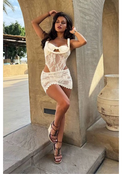 Yulia Dantelli Bikini Set - Bej
