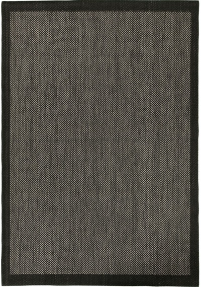 Sisal Halı Asia As06 Gri Siyah Kolay Temizlenir Jüt Halı Hav Toz Vermez Modern Halı Antiialerjik Gri