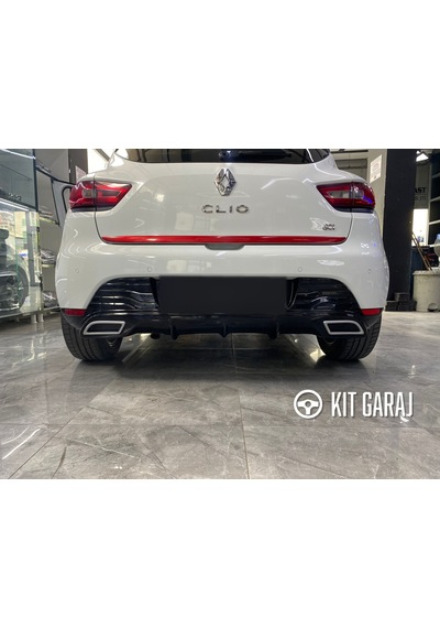 Renault Clio Egzoz Görünümlü Difüzör Plastik Boyasız