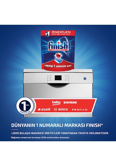 Finish Hepsi Bir Arada Max Bulaşık Makinesi Deterjanı 80 Tablet