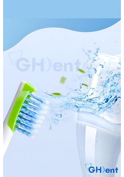 Gh Dent Sh16 Uyumlu 3 Lü Fırçalı Yedek Başlık Seti - Tek Gözlü Yüksek Tazyik & Profesyonel Fırçalama - Bpa Free & Fda Kriterli