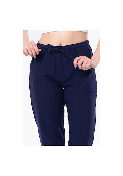 Eliş Şile Bezi Şile Bezi Çift Cepli Unisex Yazlık Pantolon Mor Mor-mor Mor
