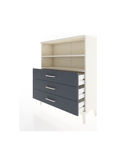 Arges Şifonyer 2 Raflı 3 Çekmeceli 88x30x106 Aytaşı-antrasit Aytaşı