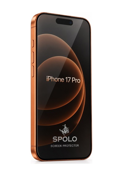 Spolo Apple iPhone Uyumlu  17 Pro Hayalet Ekran Koruyucu Gizlilik Camı Yan Görüş Önleyici