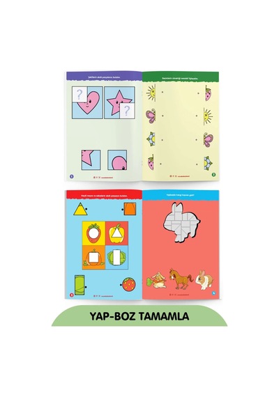 Çocuk Akademi Tüm Yaz Sil Serisi Ve 5 Cırt Cırtlı Aktivite Eğitici Kitap