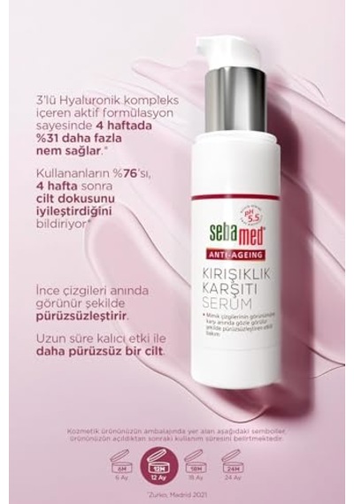Sebamed Anti-ageing Üçlü Hyaluron Kompleksi Kırışıklık Ve Yaşlanma Karşıtı Lifting Serum 30 Ml 67291041