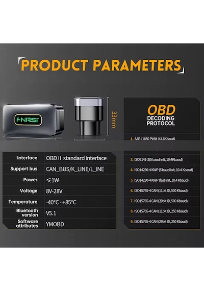 Fnırsı Bluetooth Obd2 Arıza Tespit Cihazı - Kod Okuyucu Ve Araç Teşhis Cihazı Açıklama Okuyunuz