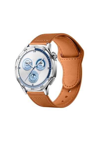 Huawei Watch Gt5 46mm İle Uyumlu Premium Classic Deri Görünümlü Kordon