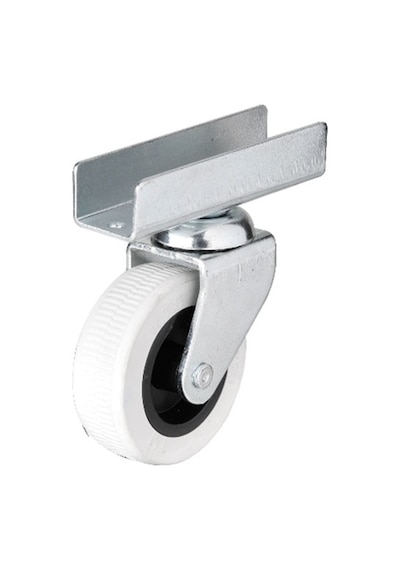 Hts 323 - 50x20 Mm Gri Uzun U Tablalı Teker 4 Adet -