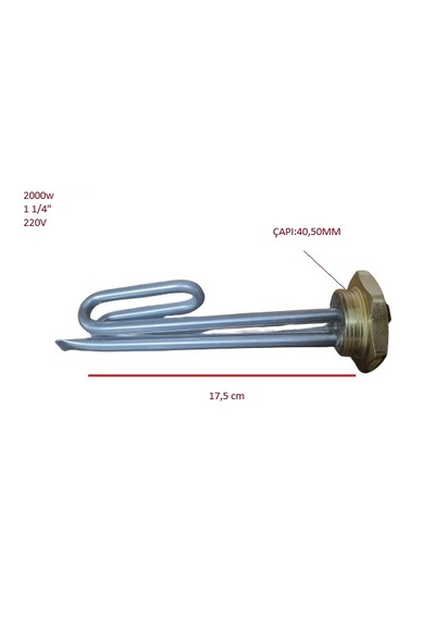 Rezistans Bükümlü 1 1/4 2000w 17,5cm 8,5mm 220v